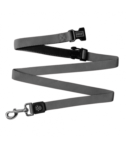 DOCO® Easy - Snap - HANDS FREE Leash 6ft (DCS2072)[Color - Grey, Size - L] - Shopivet.com