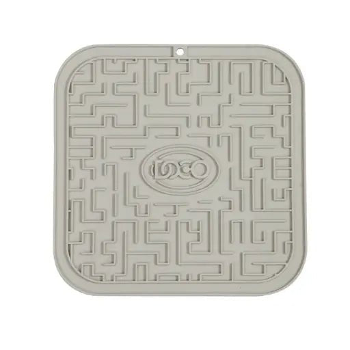 DOCO® Licking Mats for Dogs and Cats 20cm x 20cm(O/S) Warm Grey - Shopivet.com