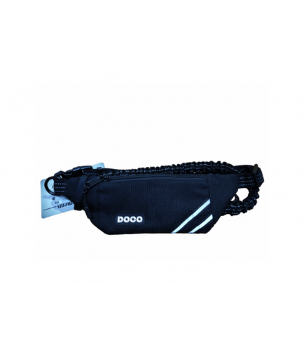 DOCO® Lite Reflective Jogging Belt W/Reflective Bungee Leash (DCJB019)[Color - Black] - Shopivet.com