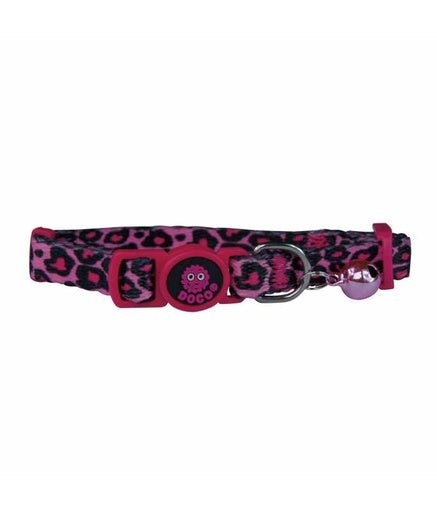 DOCO® LOCO Cat Collar Pattern Printed (DCAT002)[Texture - Pink Leopard] - Shopivet.com