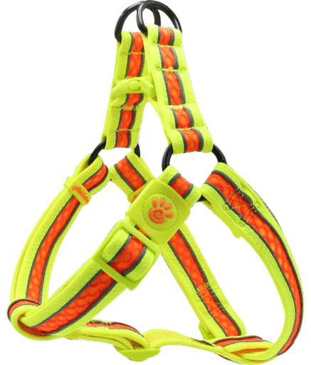 DOCO® Lunar Mesh Step in Harness (DCA232)[Size - M, Color - Safety Orange] - Shopivet.com