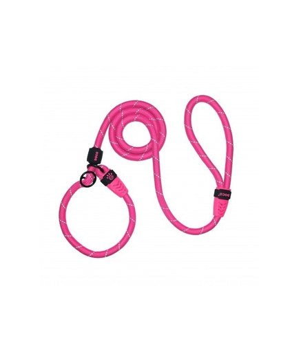 DOCO Reflective Rope Collar & Leash Combo with Leather Stopper - 13mm x 120cm Plus 30cm (DCROPE0022060L) - LARGE[Color - Lemon] - Shopivet.com