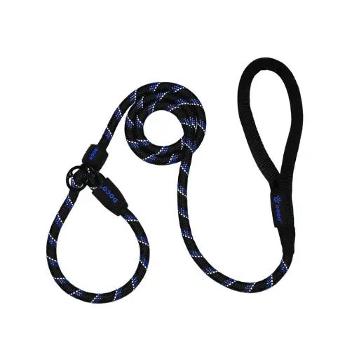 DOCO® Reflective Rope Leash W/ soft Handle Ver.7 - Slip On Collar Leash 6ft (DCROPE0057072) - Blue, Sizes - S - Shopivet.com