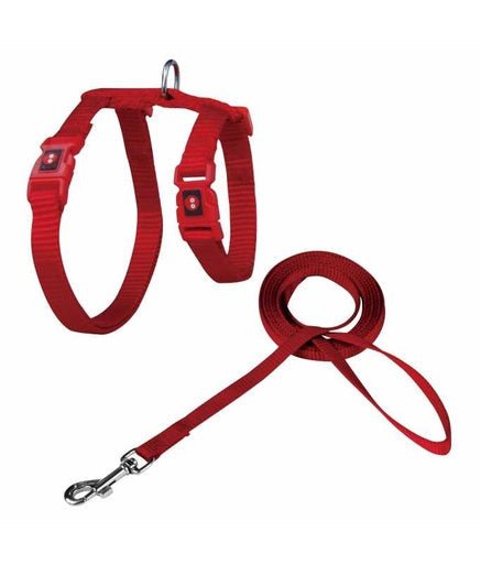 DOCO® Signature Cat Harness + Leash (DCAT201+1072)[Color - Maroon, Size - XS] - Shopivet.com