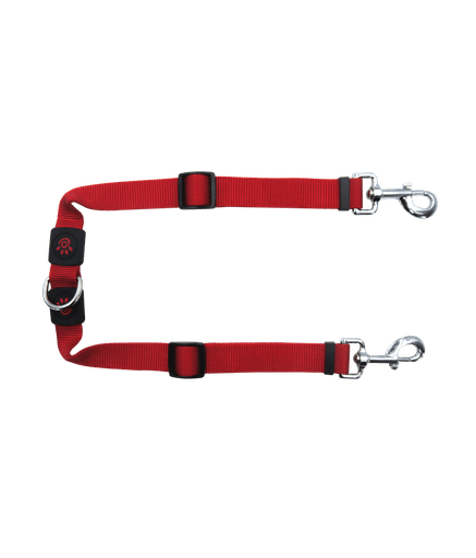 DOCO® Signature Coupler Nylon Dog Leash - Adjustable Length (DCSX2)[Color - Maroon, Size - L] - Shopivet.com