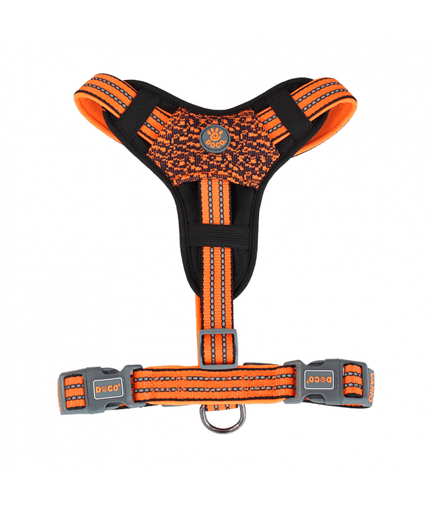 DOCO® VARIO Chest Plate Harness w/Neoprene (DCV206)[Size - M, Color - Safety Orange] - Shopivet.com