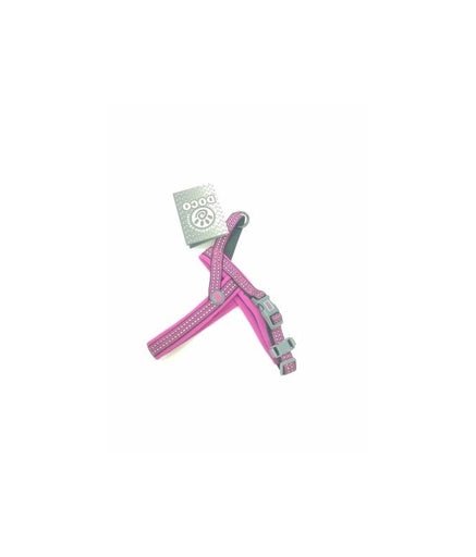 Doco Vario Neoprene Harness Reflective (DCV201)[Color - Pink, Size - S] - Shopivet.com