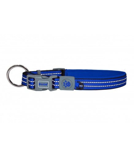 DOCO VARIO O - Ring Collar with Reflective Stitching[Color - Blue, Size - S] - Shopivet.com