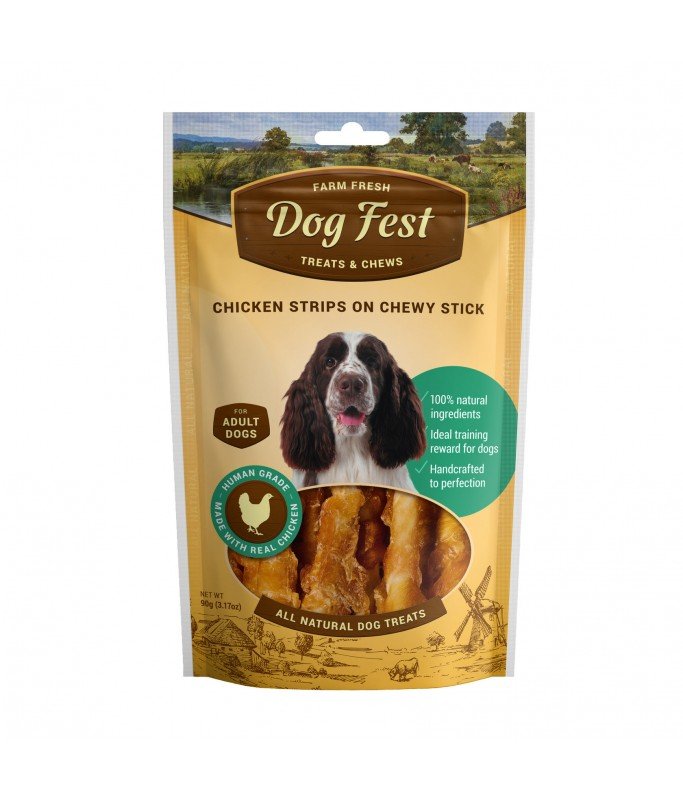 Dog Fest On A Chewy Stick For Adult Dogs - 90g - Shopivet.com