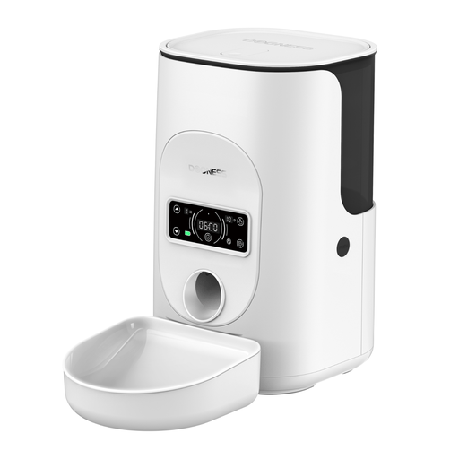 Dogness Rover Automatic Food Feeder For Pets - White - Shopivet.com