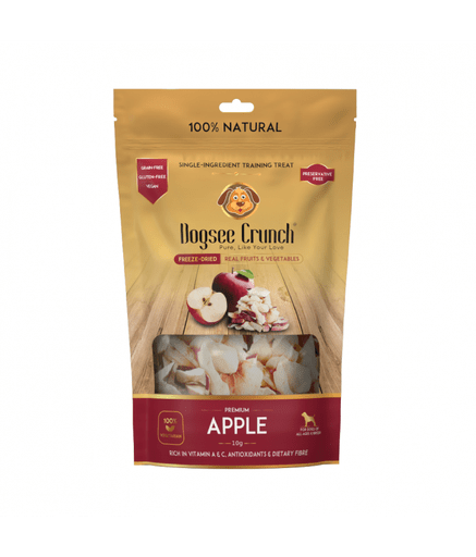 Dogsee Crunch Apple: Freeze - Dried Apple Dog Training Treats 10g - Shopivet.com