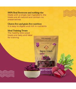 Dogsee Crunch Beetroot: Freeze - Dried Beet Dog Training Treats 10g - Shopivet.com