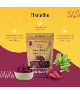 Dogsee Crunch Beetroot: Freeze - Dried Beet Dog Training Treats 10g - Shopivet.com