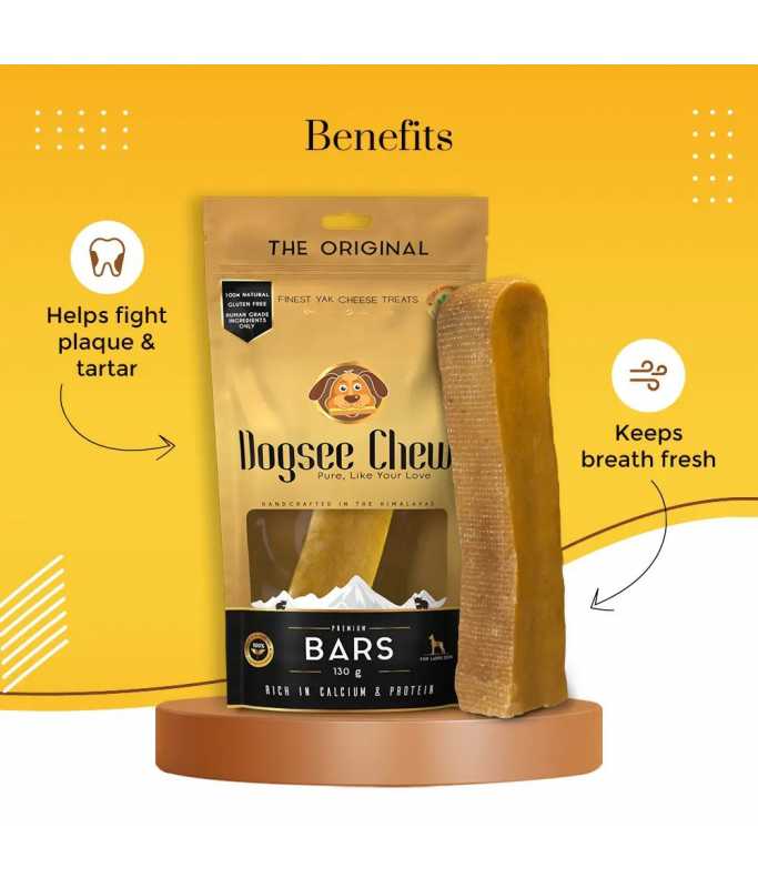 Dogsee Large Bars: Long - Lasting Dental Chews For Large Dogs 130g - Shopivet.com