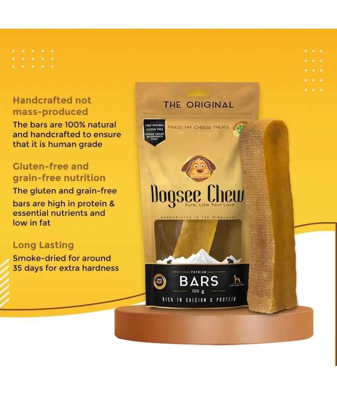 Dogsee Large Bars: Long - Lasting Dental Chews For Large Dogs 130g - Shopivet.com