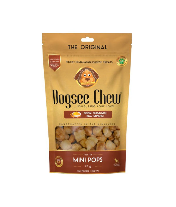 Dogsee Turmeric Mini Pops: Mini Bite - Sized Dog Training Treats 70g - Shopivet.com