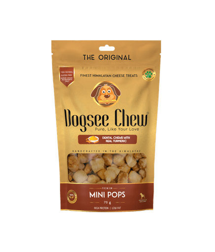 Dogsee Turmeric Mini Pops: Mini bite - sized Dog Training Treats 70g - Shopivet.com