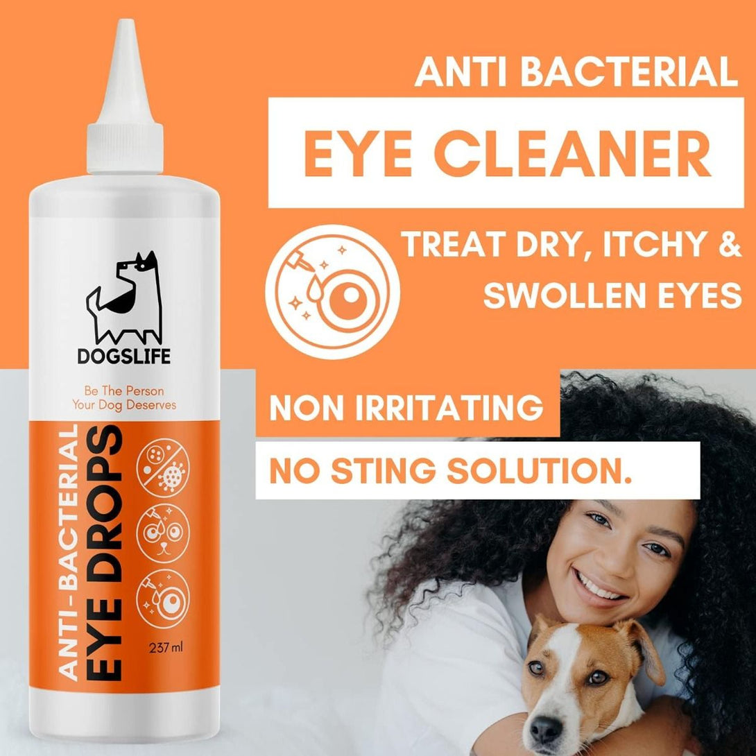 DogsLife Anti - Bacterial Eye Drops Dog 237ml - 237ml - Shopivet.com