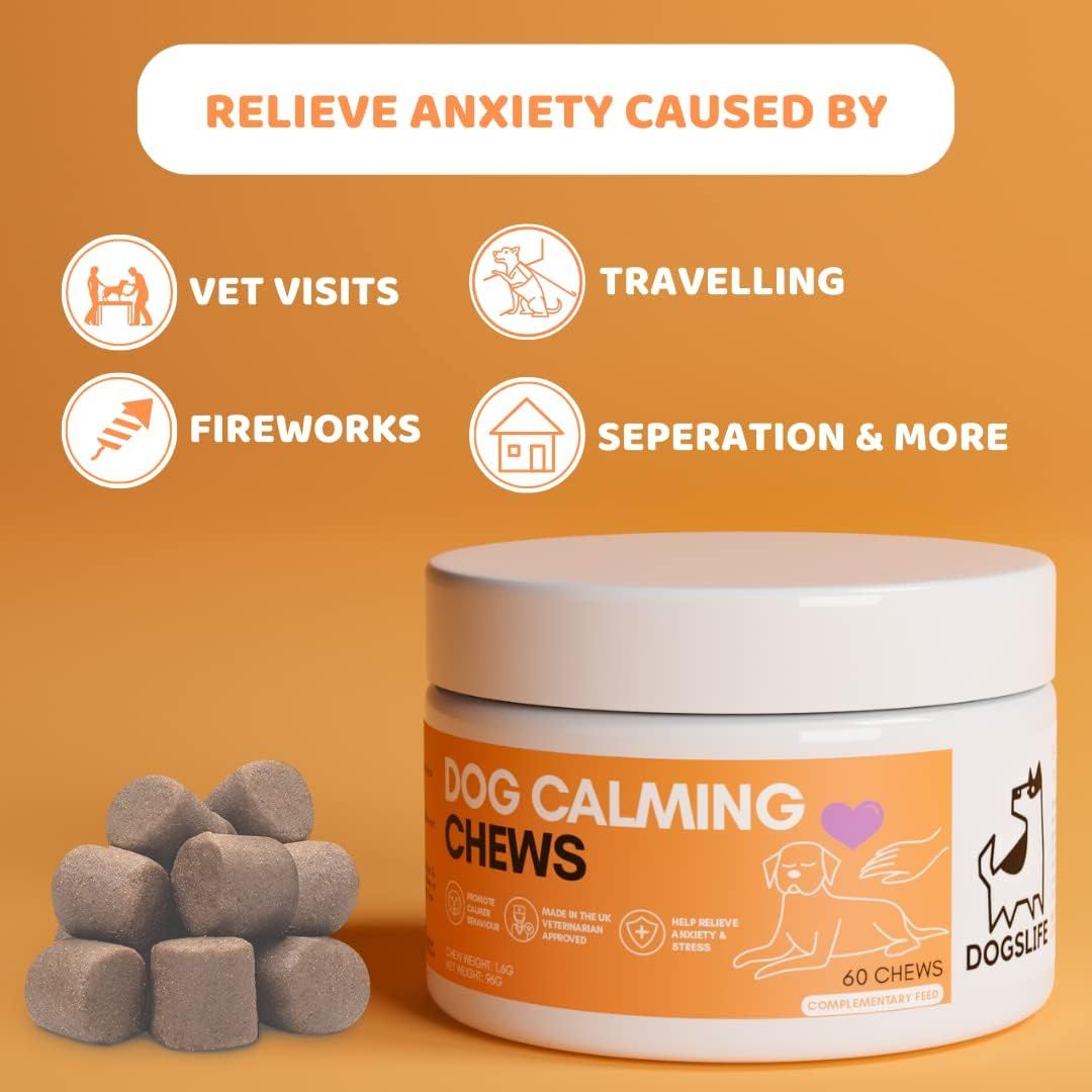 DogsLife Calming Dog Chews 60 Tablets - Shopivet.com