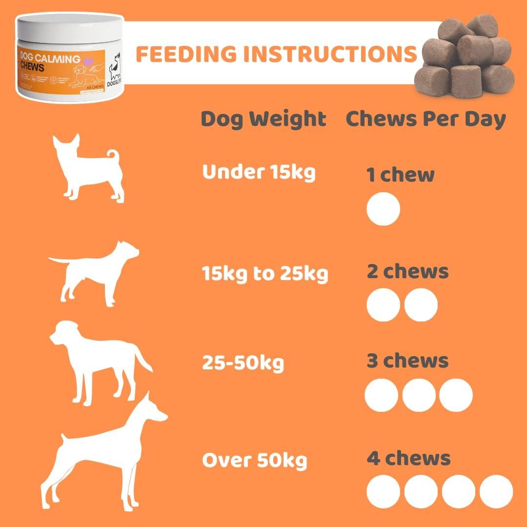 DogsLife Calming Dog Chews 60 Tablets - Shopivet.com