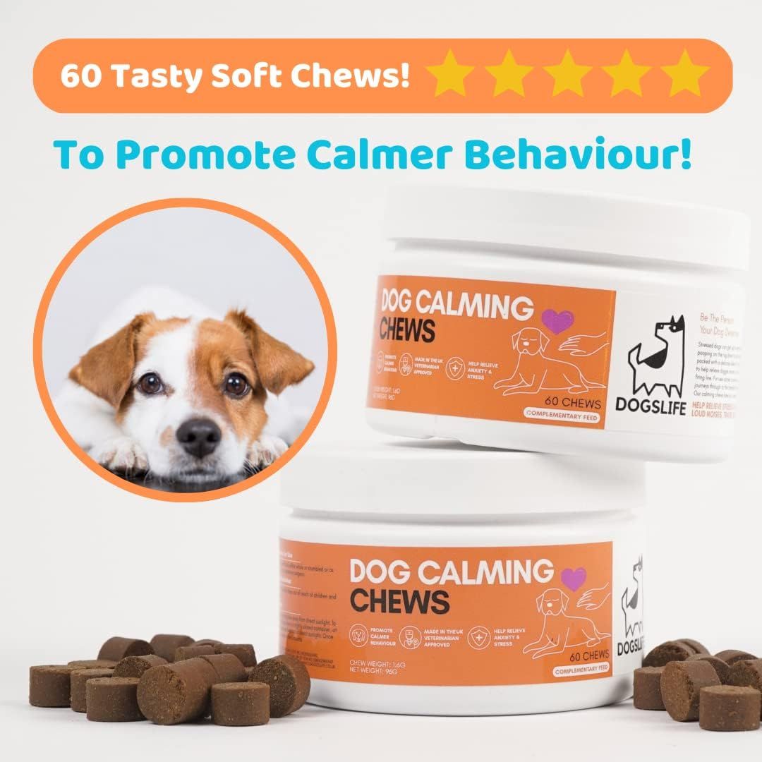 DogsLife Calming Dog Chews 60 Tablets - Shopivet.com