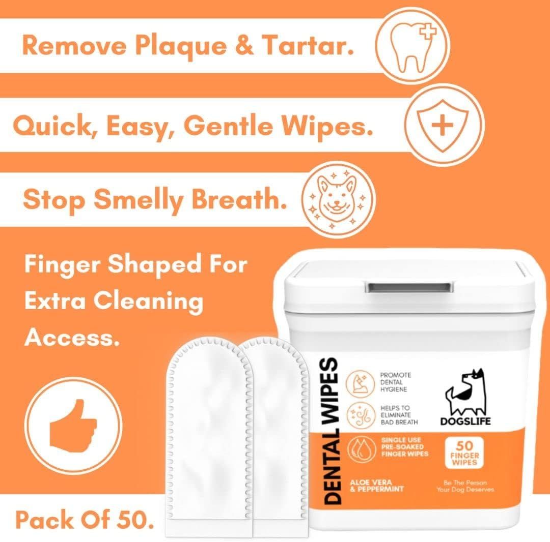 DogsLife Dental Wipes Dog 50pcs - Shopivet.com