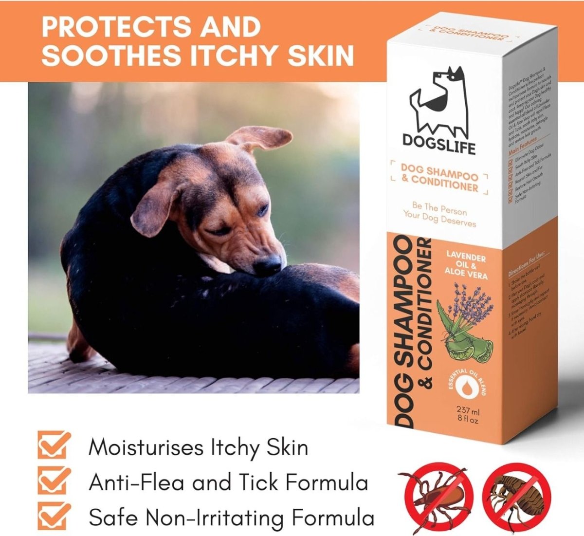 DogsLife Dog Shampoo & Conditioner 237ml - 237ml - Shopivet.com