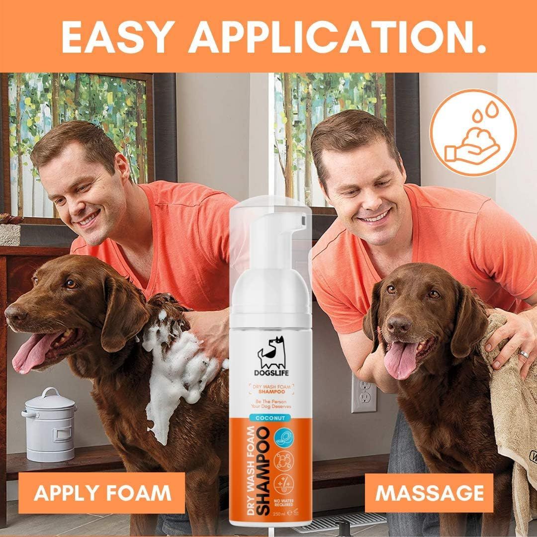 DogsLife Drywash Coconut Dog Shampoo 200ml - 200ml - Shopivet.com