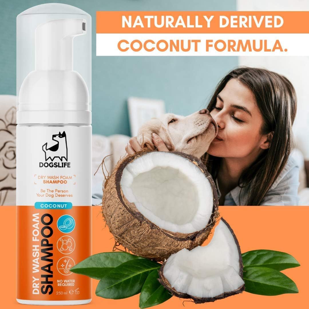 DogsLife Drywash Coconut Dog Shampoo 200ml - 200ml - Shopivet.com