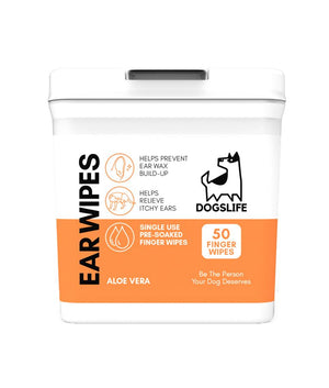 DogsLife Ear Wipes Aloe Vera Dog 50pcs - Shopivet.com