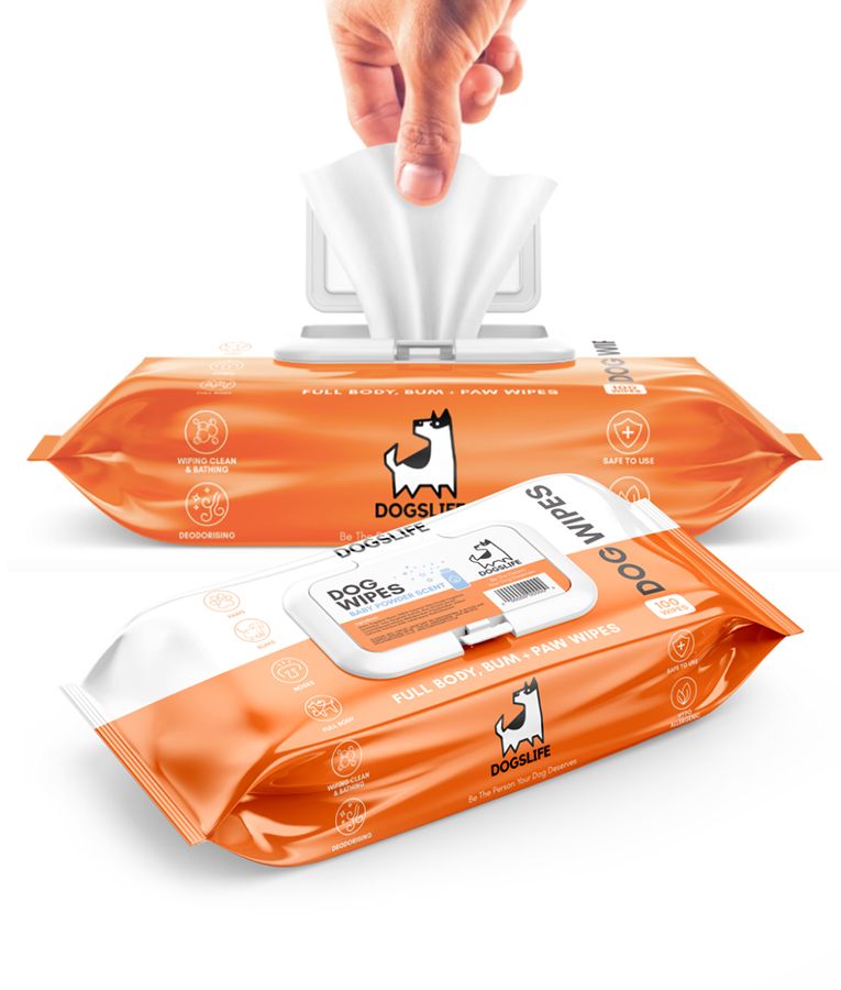 DogsLife Scented Grooming Dog Wipes 100pcs - Shopivet.com