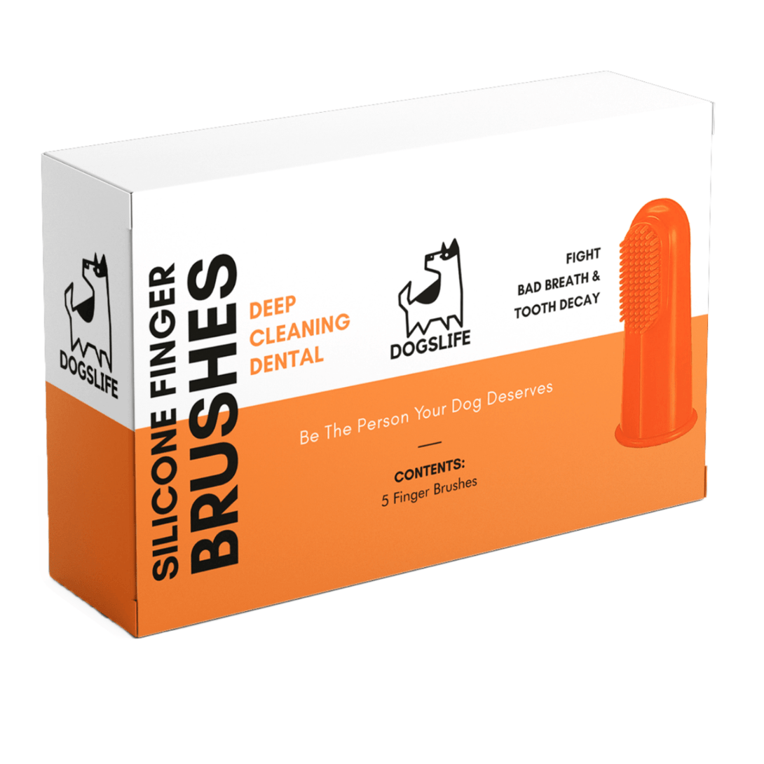 DogsLife Silicone Finger Dental Brushes Dog 5pcs - Shopivet.com