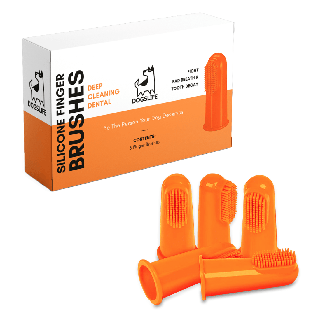 DogsLife Silicone Finger Dental Brushes Dog 5pcs - Shopivet.com