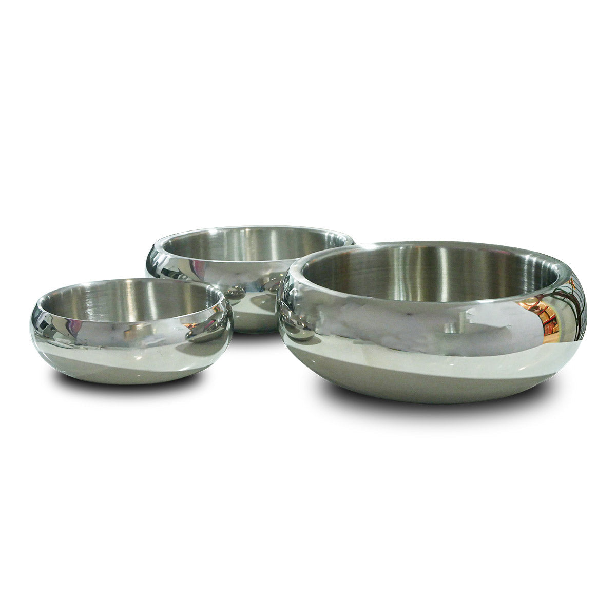 Double Wall Bowl Belly with Non-slip Base - 800 ML