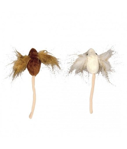 Duvo Assortment Big Ear Mouse Brown/Beige - Cat Toy - Shopivet.com