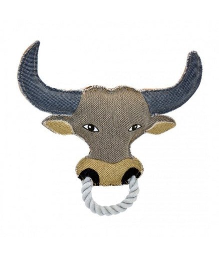 Duvo Canvas bull Dog Toy 26 x 27cm[Dimension - 26 x 27cm] - Shopivet.com