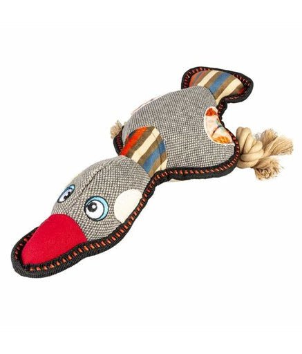Duvo+ Canvas Duck 33x13x6cm, Grey - Shopivet.com