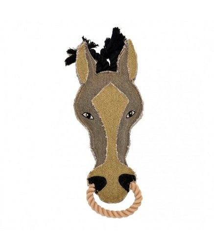 DUVO Canvas Horse - Dog Toy 31 x 12cm[Dimension - 31 x 12cm] - Shopivet.com
