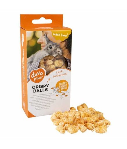 Duvo+ Crispy Chew Balls Carrot Orange 50g - Shopivet.com