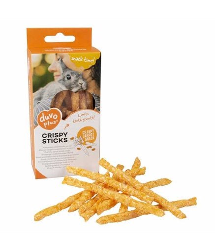Duvo+ Crispy Chew Sticks Carrot Orange 50g - Shopivet.com