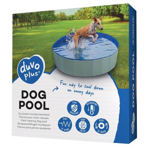 Duvo+ Dog Pool Blue[Diameter - 120x30cm] - Shopivet.com