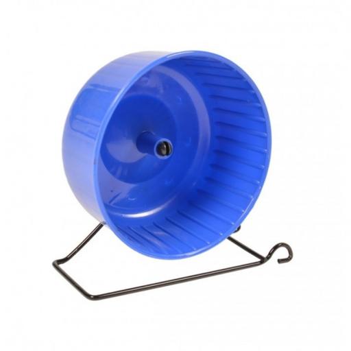 Duvo Hamster Wheel With Standard Blue/Grey 14 x 7cm[Dimension - 14 x 7cm] - Shopivet.com