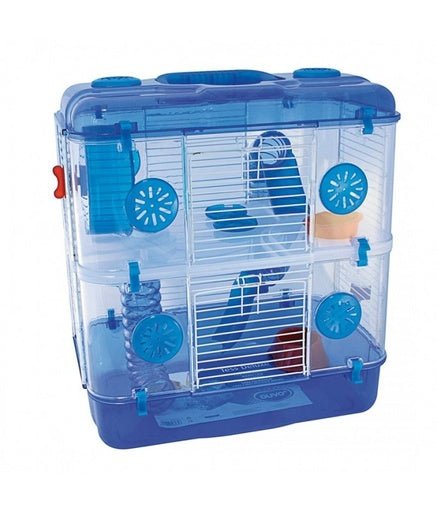 Duvo Kooi Tess Two Level Deluxe Blue 39 x 33 x 44cm[Dimension - 39 x 33 x 44cm] - Shopivet.com