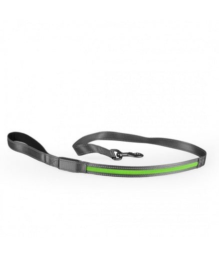 Duvo Metal Leiband Flash Light usb Nylon 120cm/25mm[Color - Green] - Shopivet.com