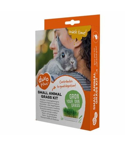 Duvo+ Rabbit & Small Animal Grass Kit 70g - 17.5x13x3cm[Weight - 70g] - Shopivet.com