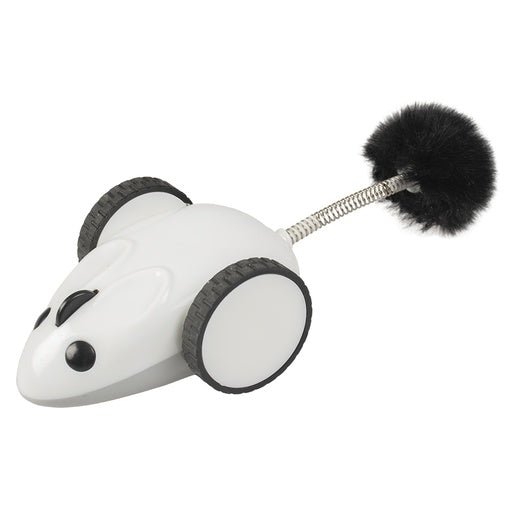 Duvo+ Race 'n Chase Mouse (App - controlled) Cat Toy 17x7x4cm White - Shopivet.com