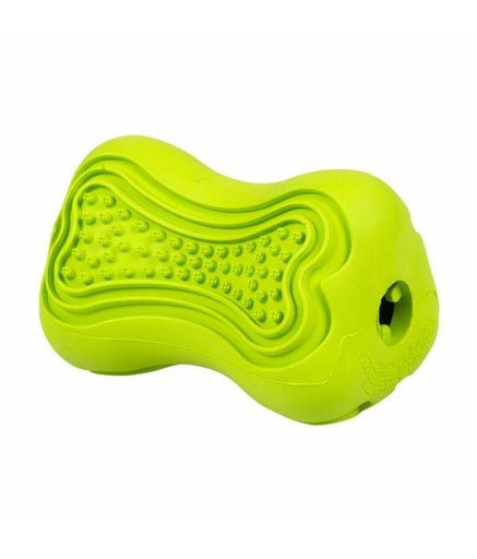 Duvo+ Rubber Dental Bone & Dispenser Dog Toy 8x5,5x5,5cm Green - Shopivet.com