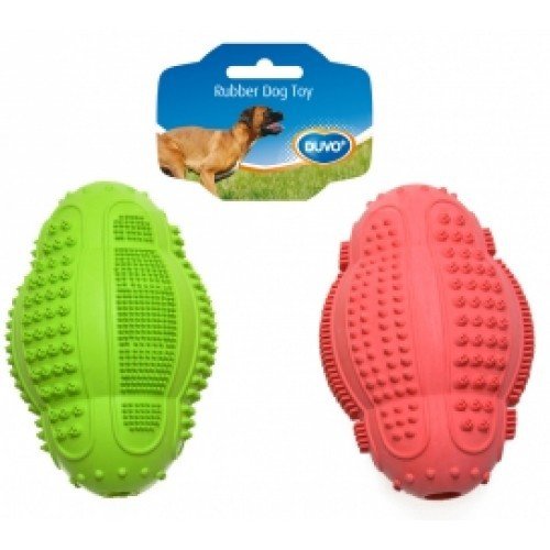 Duvo+ Rugby Ball Dog Toy 11cm Assorted - Shopivet.com