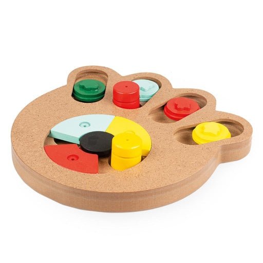 Duvo+ Slide 'N Snack Puzzle - Paw 23.5x21x2.5cm[Dimension - 23.5x21x2.5cm] - Shopivet.com