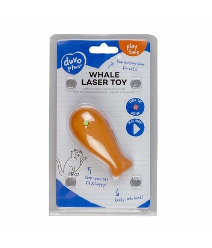 Duvo+ Whale Laser Cat Toy 8x4x4cm, Mixed Colors - Shopivet.com